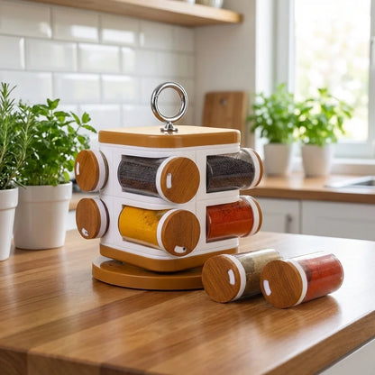 8-Jar Revolving Spice Rack