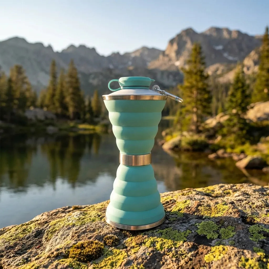 Collapsible Silicone Water Bottle