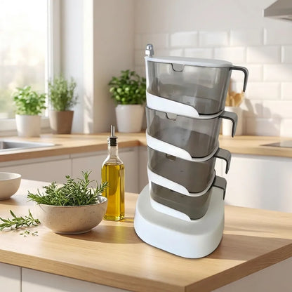 Rotating Spice Vertical Rotatable Jars