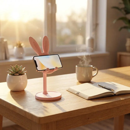 Adjustable Rabbit Cartoon Phone Stand