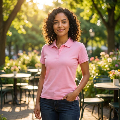 Soft Pink Polo T-Shirt