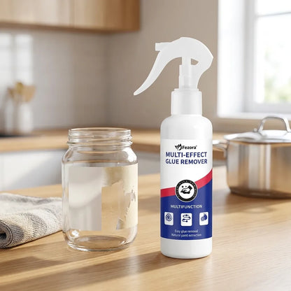Fezora Multipurpose Sticker Adhesive Glue Remover Spray, Sticker Lifter Stain Remover Adhesive Cleaner All Purpose Effective Adhesive Remover Liquid for Glass, Metal, Wall 150 ml