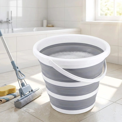 PVC Coated Collapsible Foldaway Bucket(Assorted Colors)