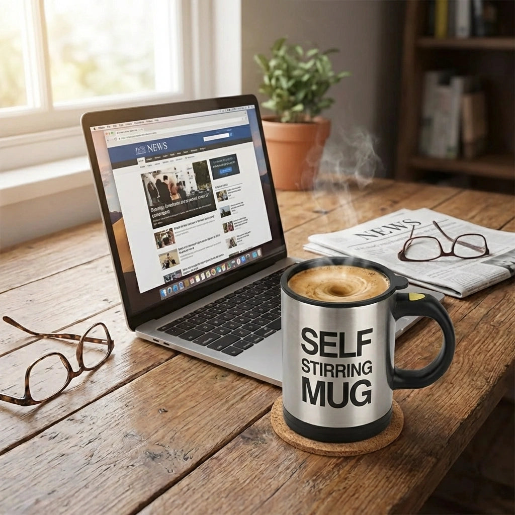 Auto-Stirring Smart Coffee Mug