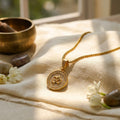 Om Symbol Pendant With Chain