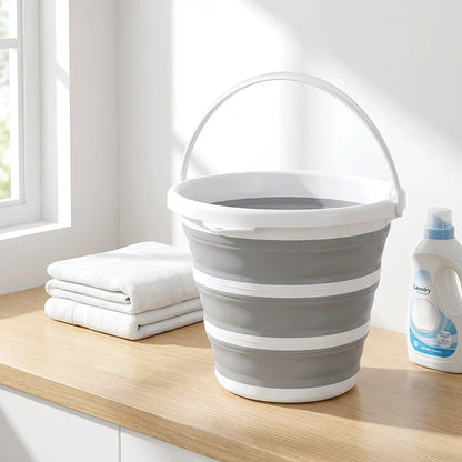 PVC Coated Collapsible Foldaway Bucket(Assorted Colors)