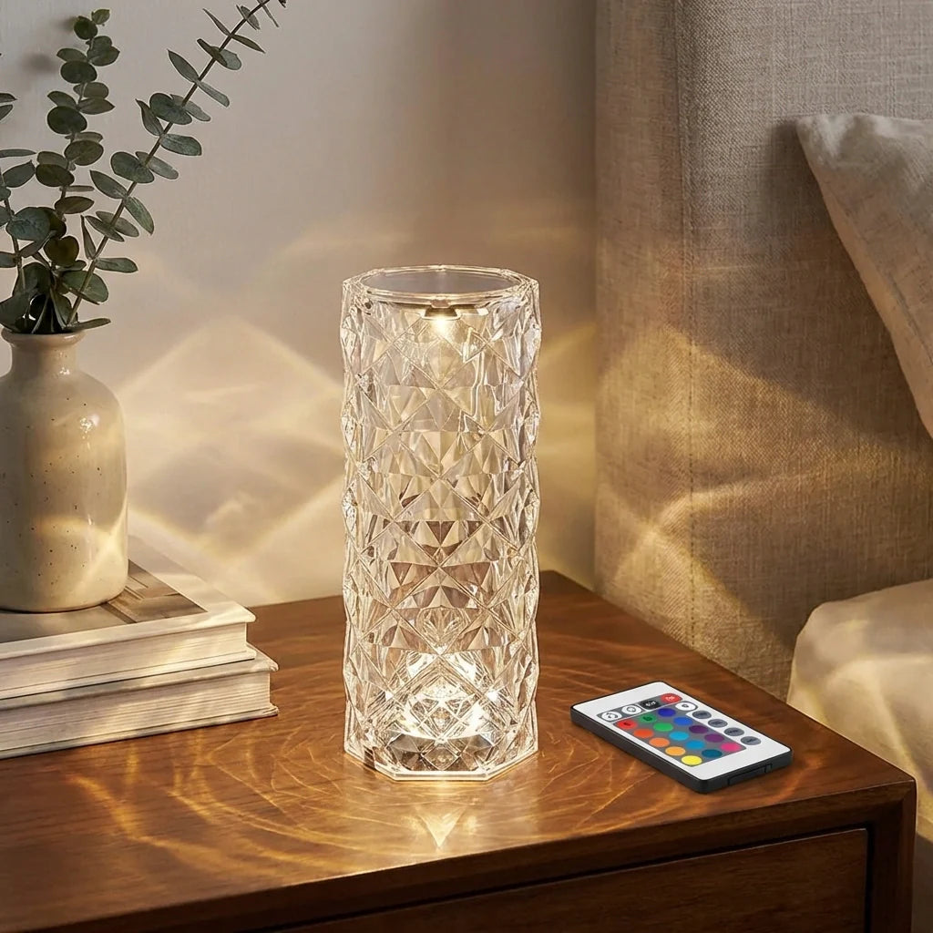 Crystal Rose Lamp