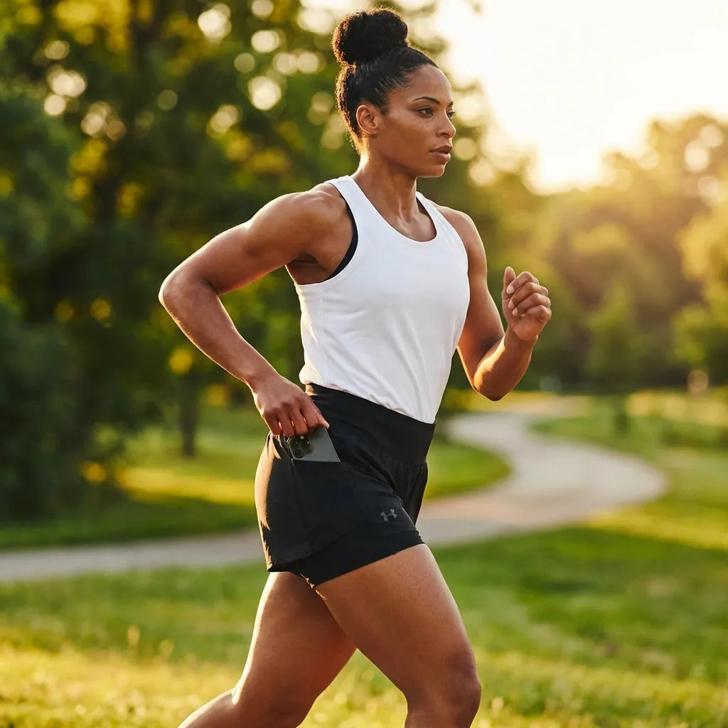 Slim Fit 2-in-1 Running Shorts