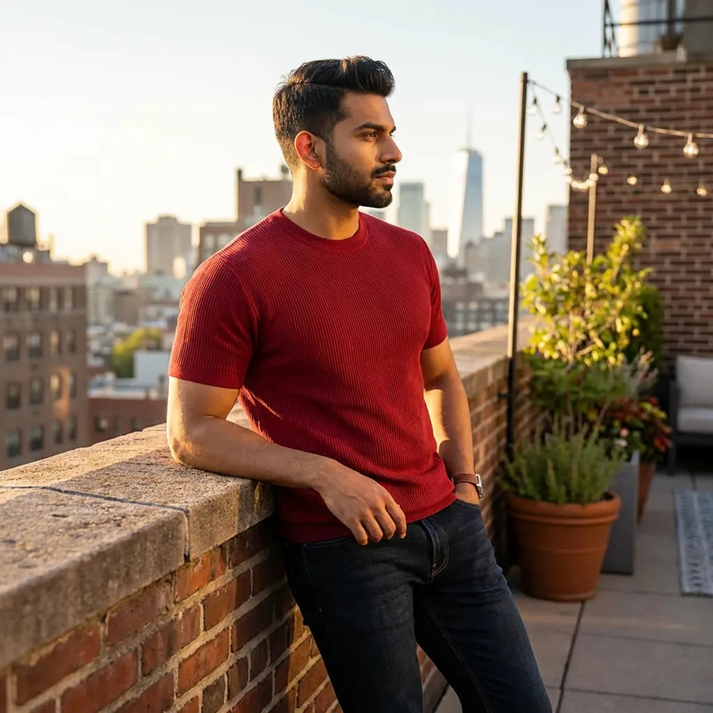 FlexFit Maroon T-Shirt