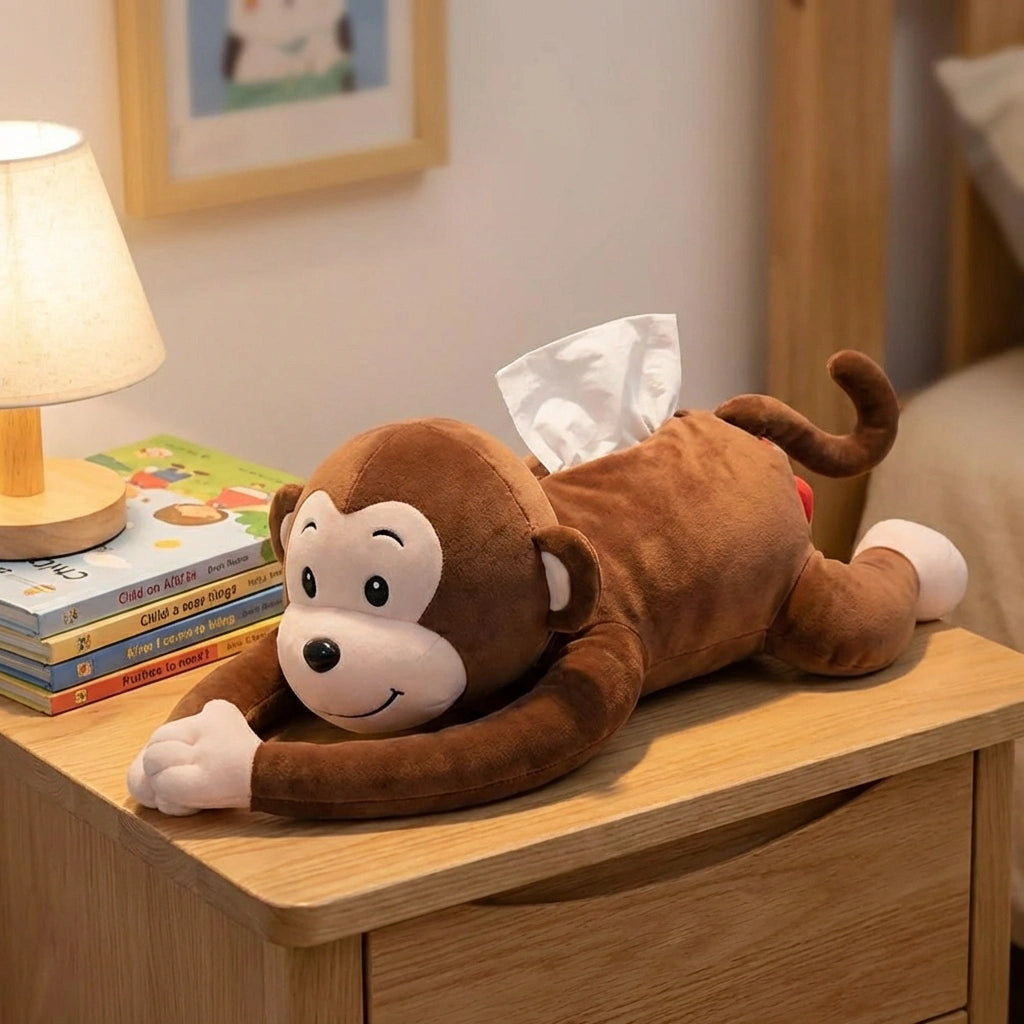 Monkey Plush Tissue Holder