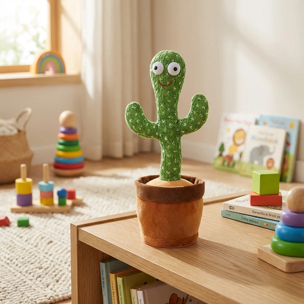 LED Musical Dancing and Mimicry Cactus Toy
