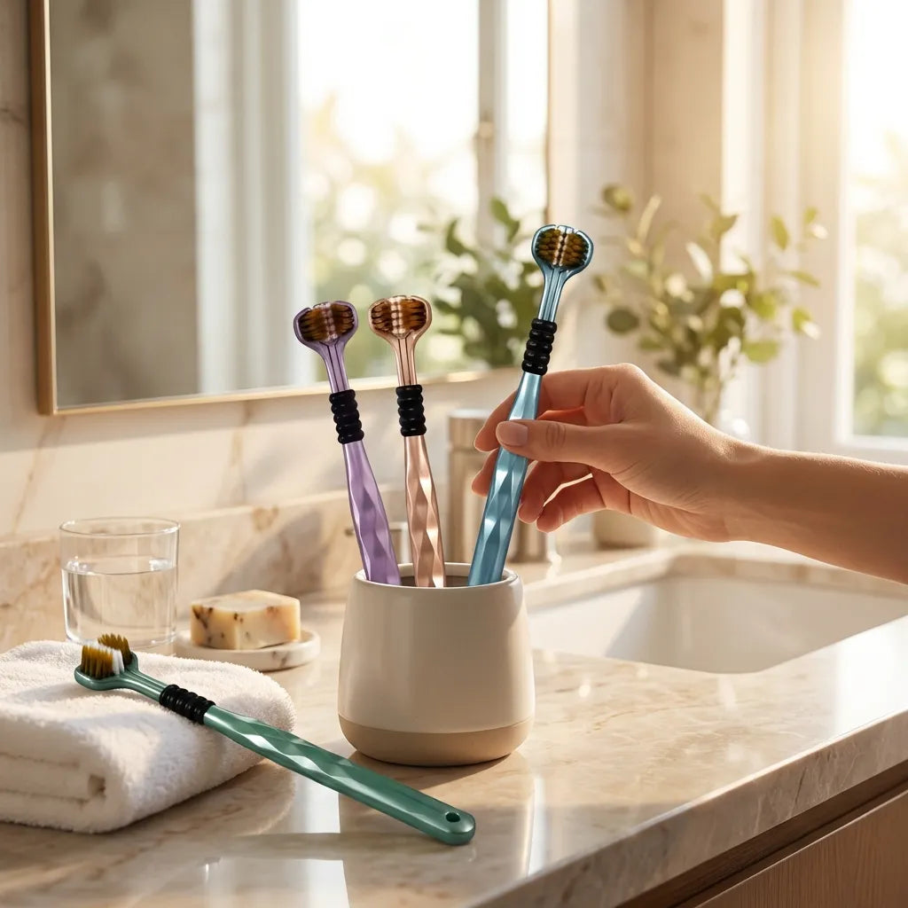 360° Triple-Sided Brush