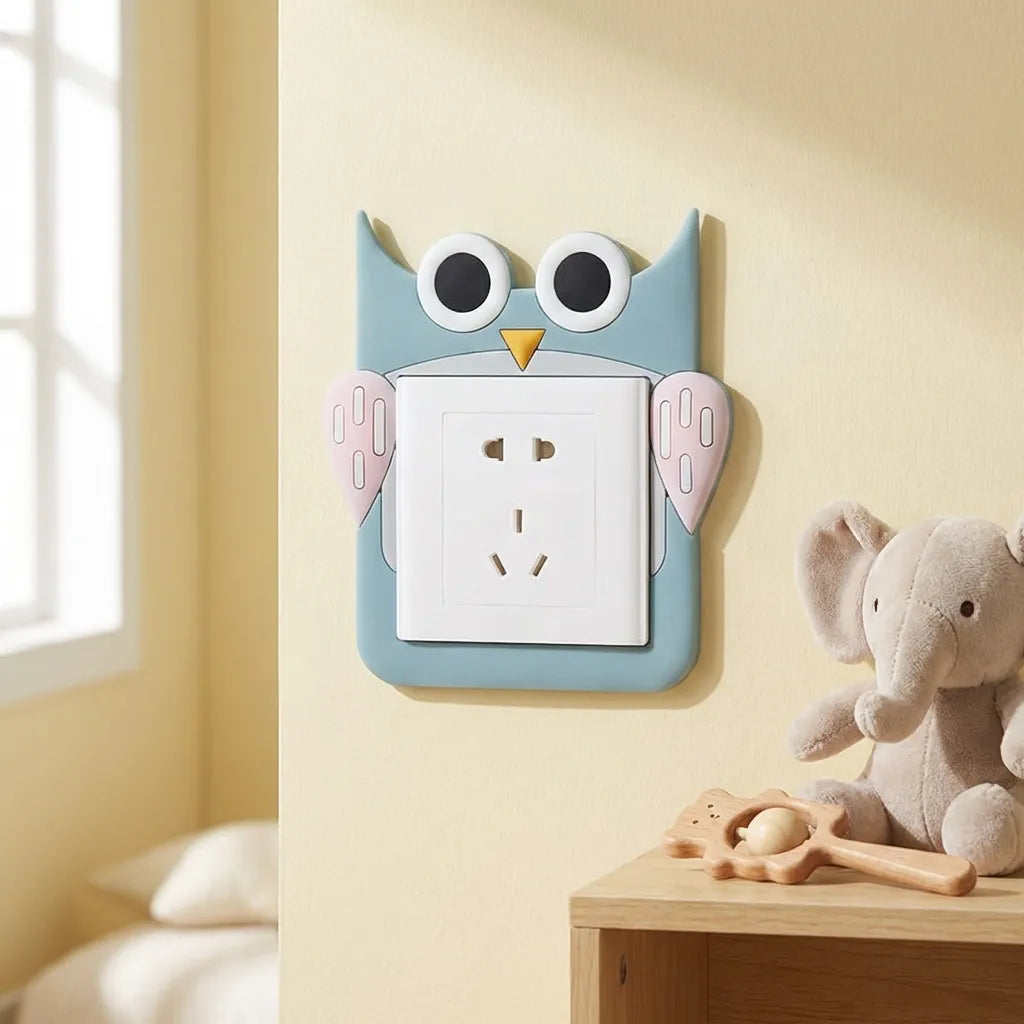 Glowing Cartoon Power Socket Stickers (Pack of 2)