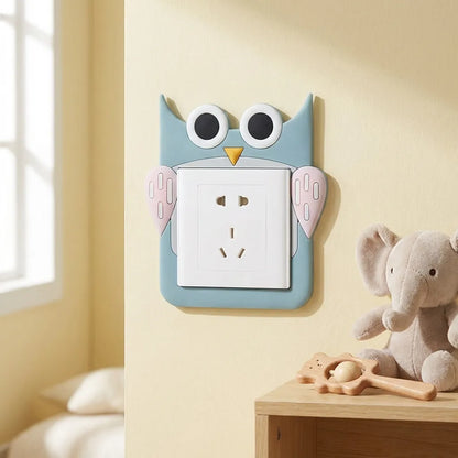 Glowing Cartoon Power Socket Stickers (Pack of 2)