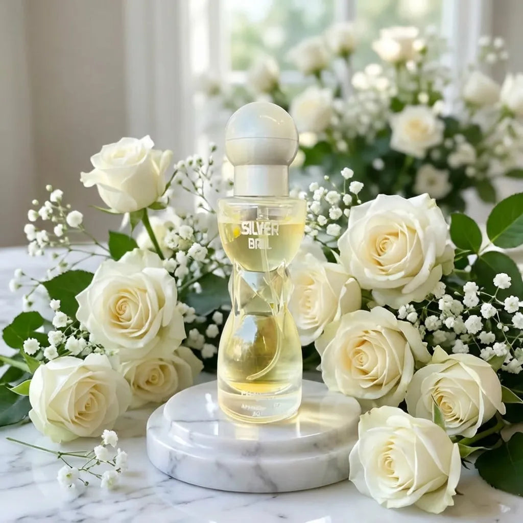 Elegant Silver Ball Perfume