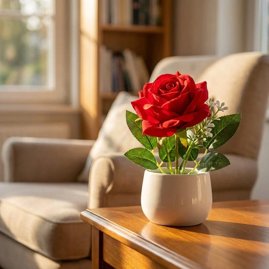 Real Touch Artificial Rose Plant