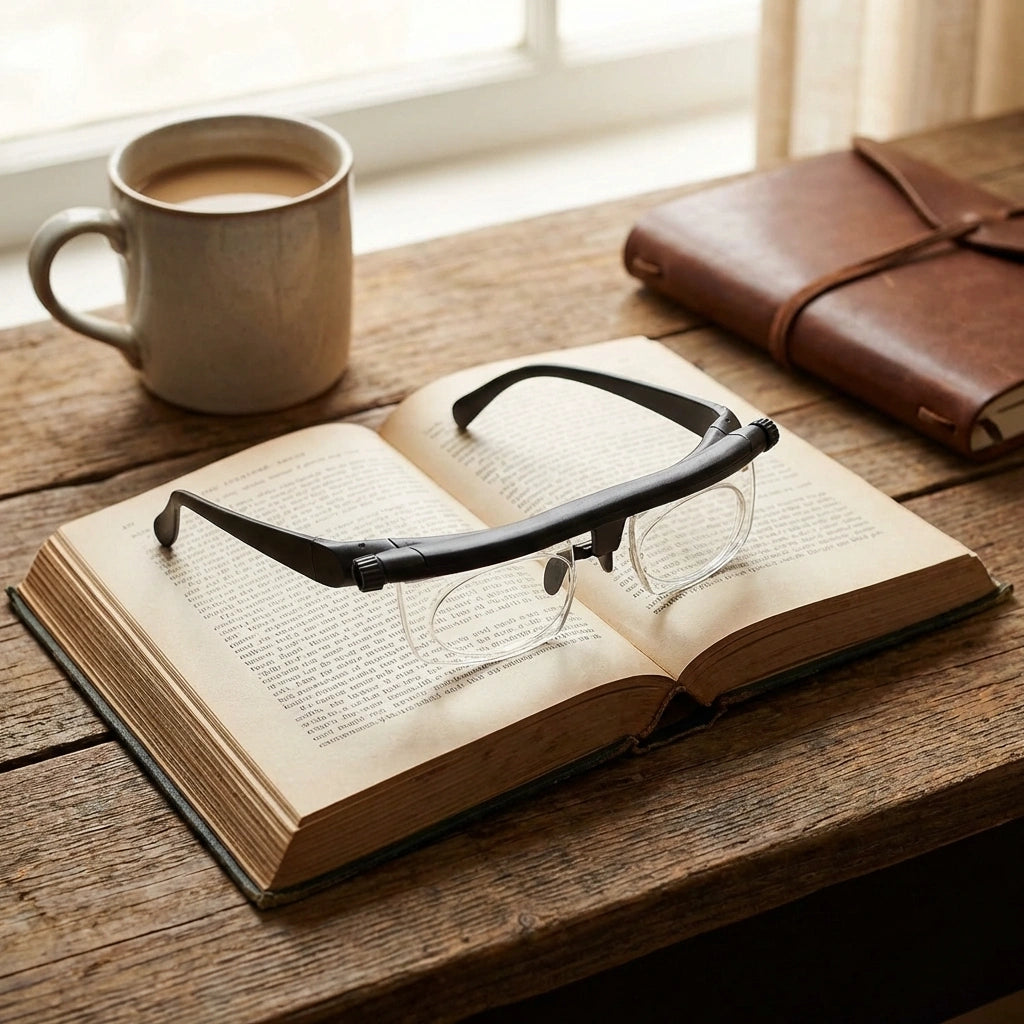 Flex focus adjustable glasses