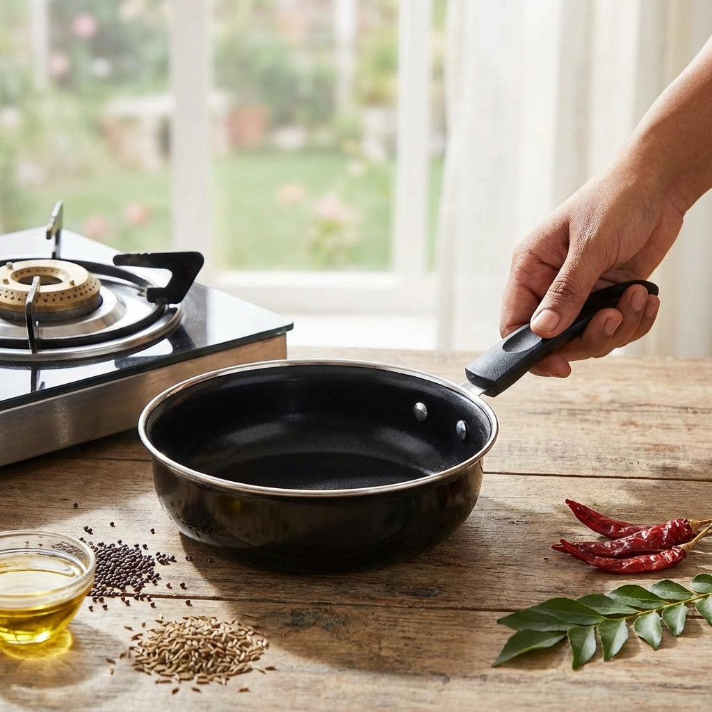 Uncoated Thick Iron Pan