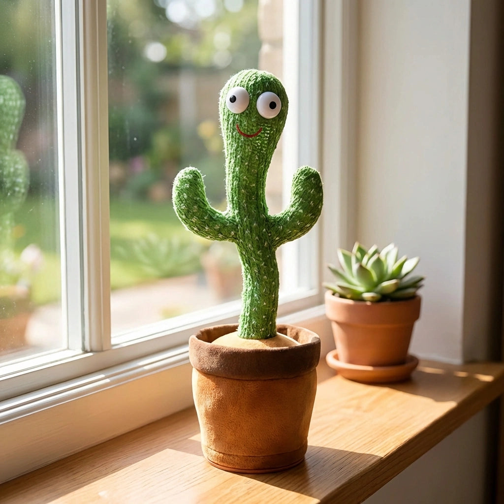 LED Musical Dancing and Mimicry Cactus Toy