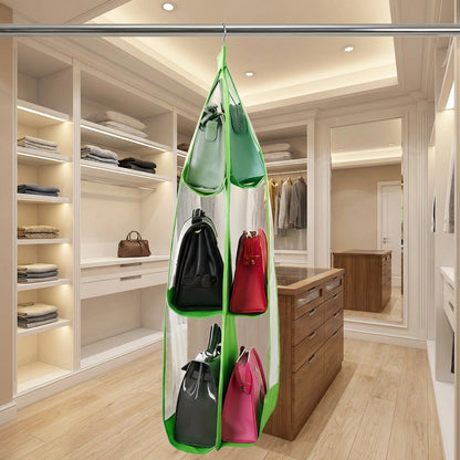 6 Pocket PVC Storage Organizer Hanging Bags