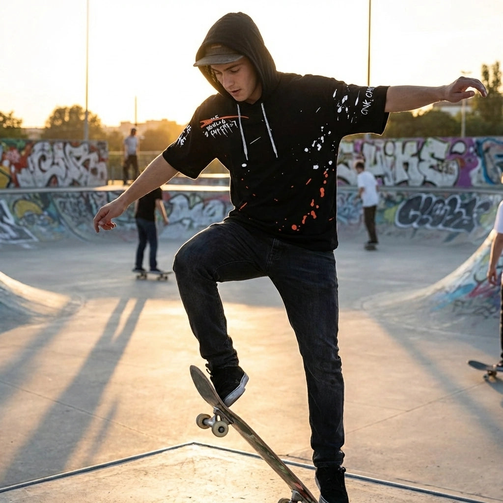 Black Cotton Hoodie Twin Pack