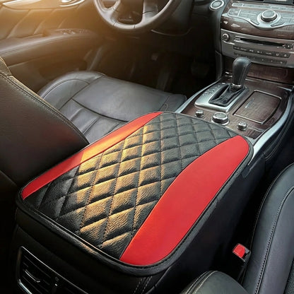 Leather Armrest Seat Box Pad Protector