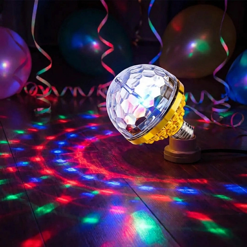 Rotating Magic Ball Light with Lamp Holder Set