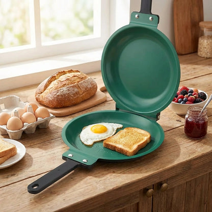 Foldable Double-Sided Nonstick Pan