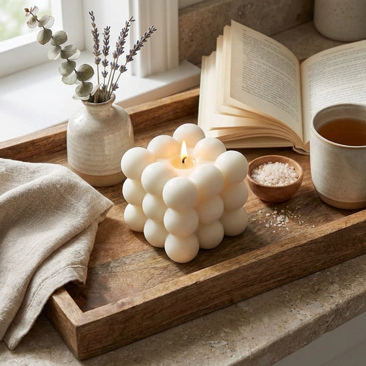 Scented Bubble Cube Candles