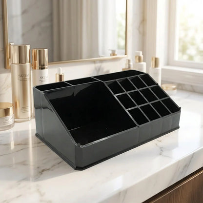 16-Compartment Makeup Organizer Box