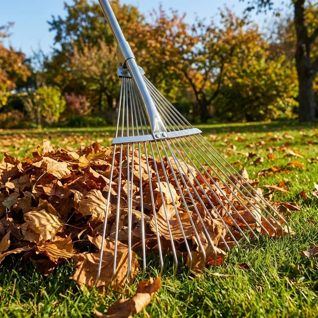 Telescopic Stainless Steel Garden Rake