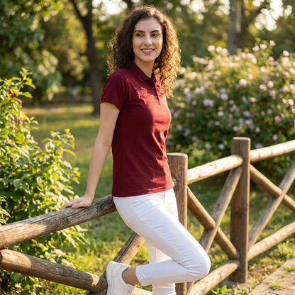 Premium Cotton-Blend Polo Tee