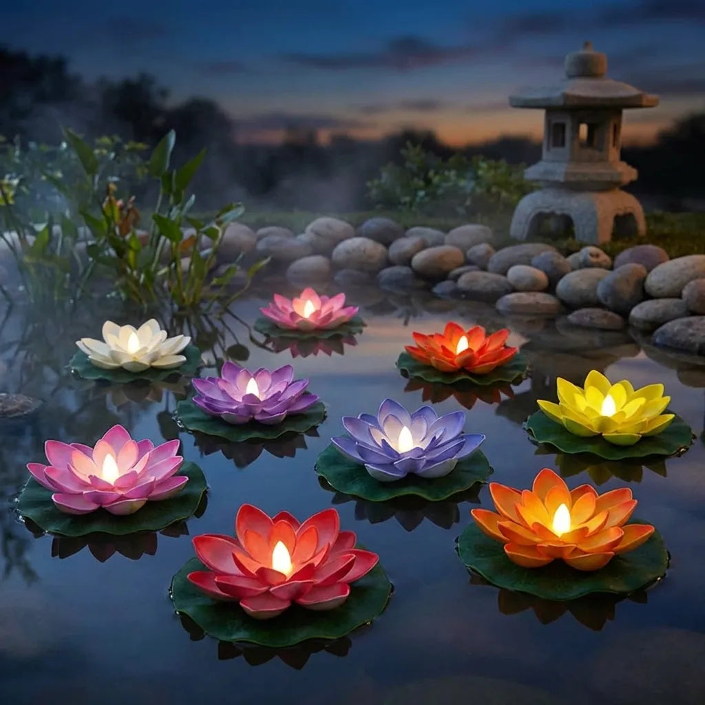 Floating Lotus LED Candles