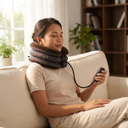 Adjustable Inflatable Neck Support Pillow