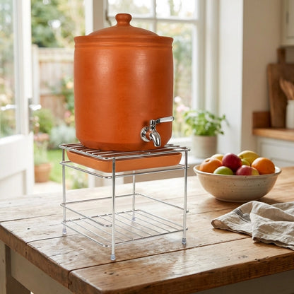 Sturdy Steel Matka Stand with Free Tray