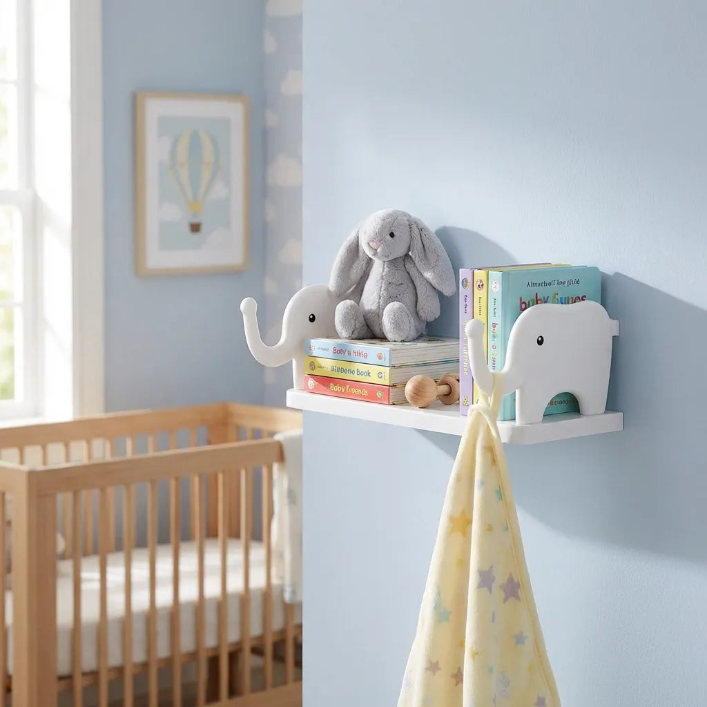 Elephant Shape Self  Floating Wall Shelf