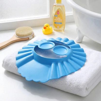 Baby Adjustable Safe Bathing Shower Cap (Pack of 2)