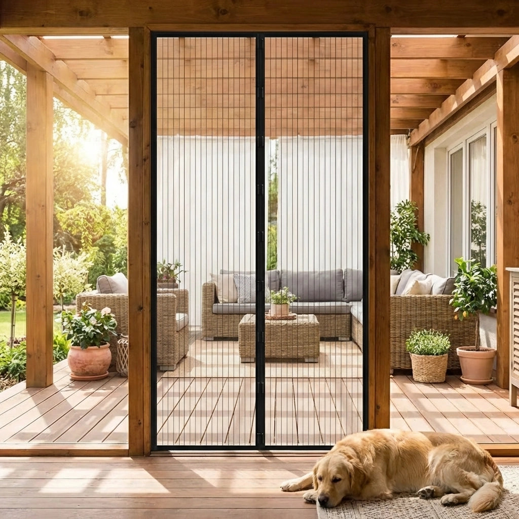 Mesh Magnetic Mosquito Screen Door Net Curtain