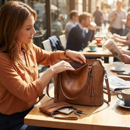 Designer Vegan Leather Hobo Bag