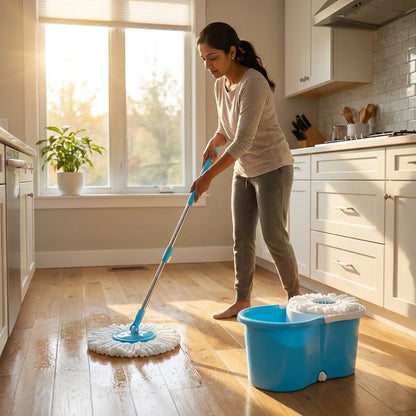 360° Self-Spinning Mop Set