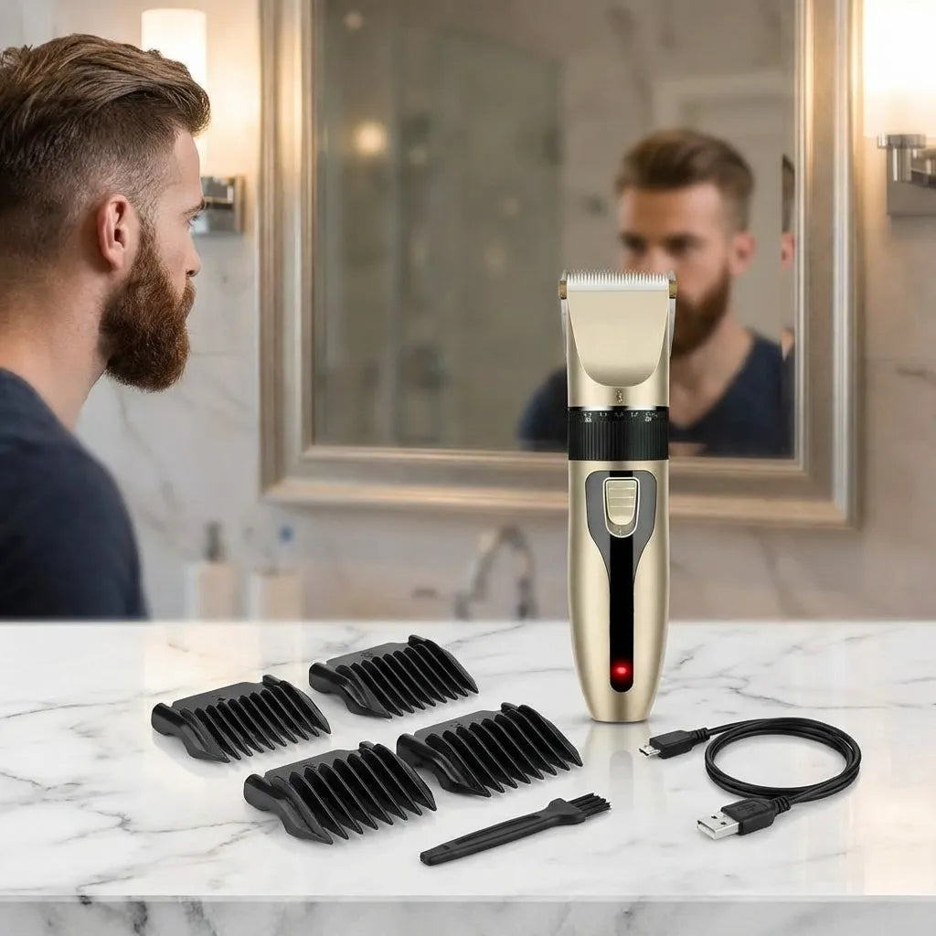 Rechargeable Cordless Hair Clipper For Men