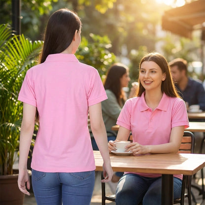 Soft Pink Polo T-Shirt