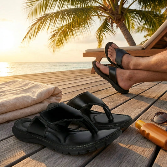 CloudStep Leather Slippers