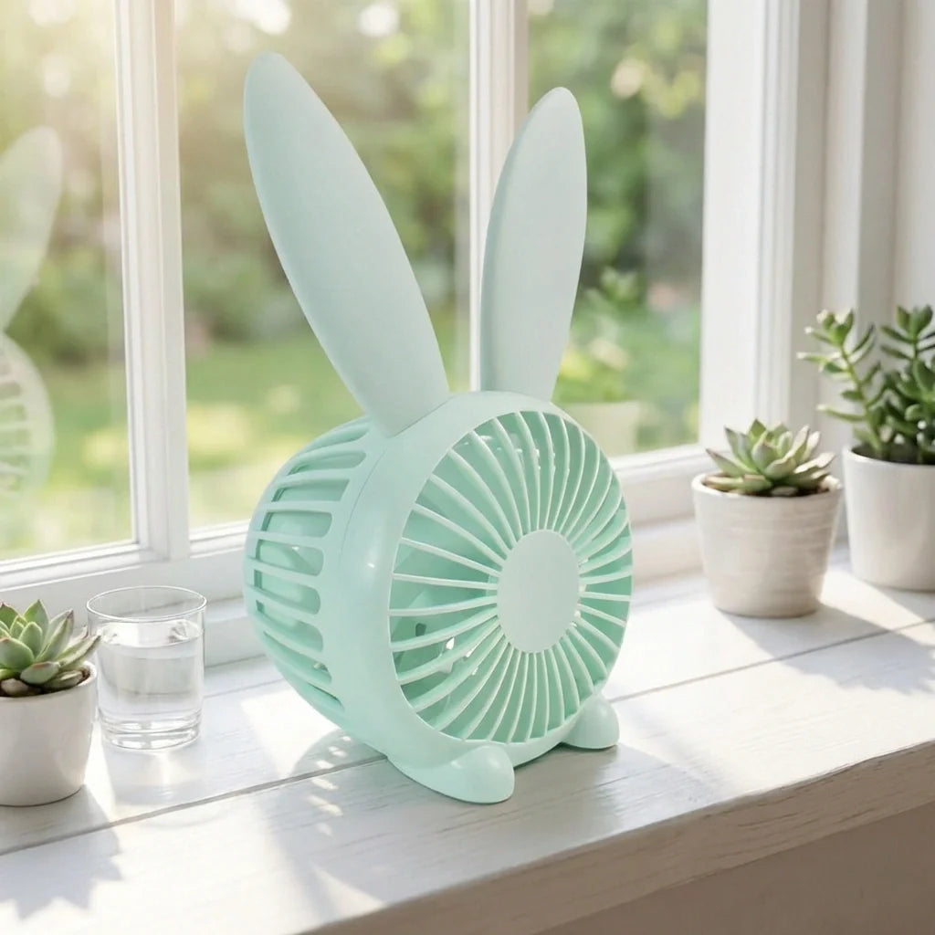 Cute Rabbit USB Desk Fan