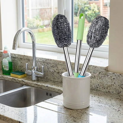 Bottle Jar Toilet Cleaner Brush Scrubber