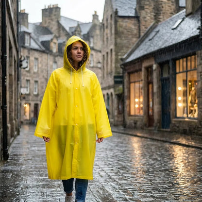 Clear Waterproof Rain Poncho