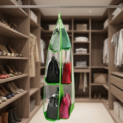 6 Pocket PVC Storage Organizer Hanging Bags