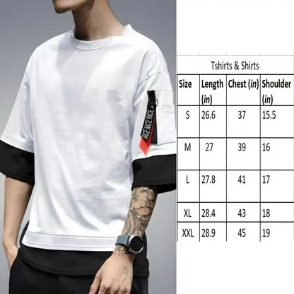Cotton Blend Solid Half Sleeves T-Shirts
