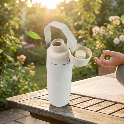 Cream Glimmer Water Bottle (500 ML)