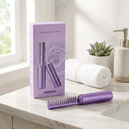 Meneflix Portable Mini Hair Straightener Comb